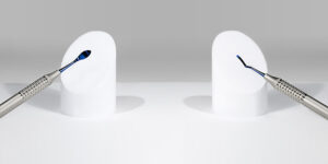 dental tools set against white backdrop